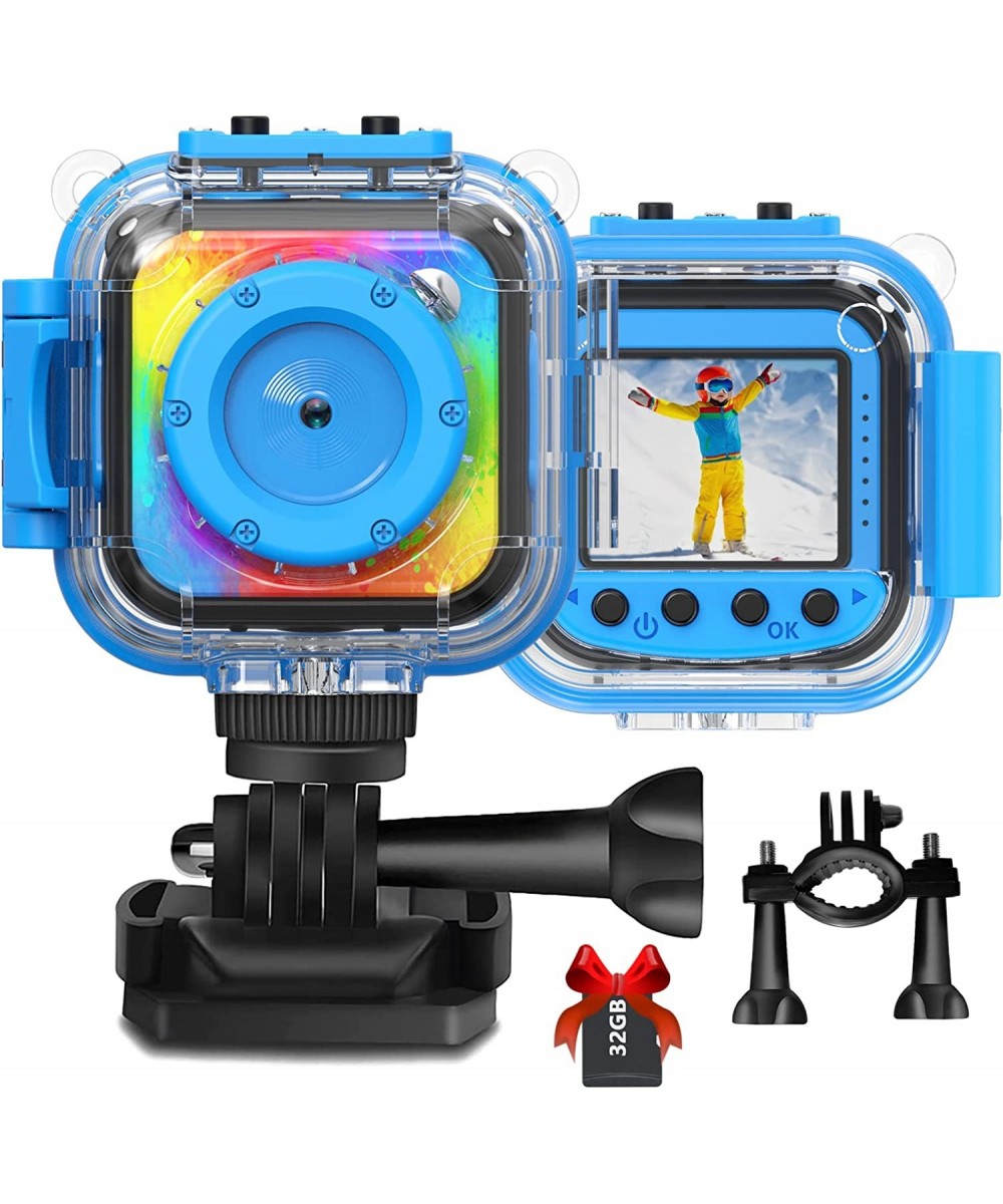 Kids Camera Waterproof 1080P HD Digital Camera for Kids Underwater Sports Video Camera for Kids 3-12 Years Children Birthday ...