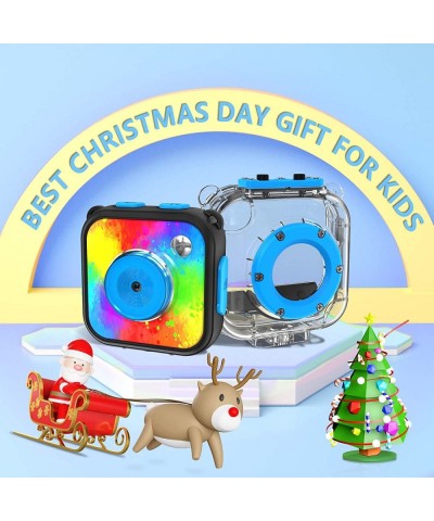 Kids Camera Waterproof 1080P HD Digital Camera for Kids Underwater Sports Video Camera for Kids 3-12 Years Children Birthday ...