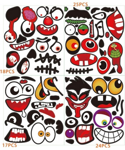 Halloween Pumpkin Decorating Stickers Halloween DIY Pumpkin Face Stickers for Kids Halloween Party Decoration for Parties Kid...