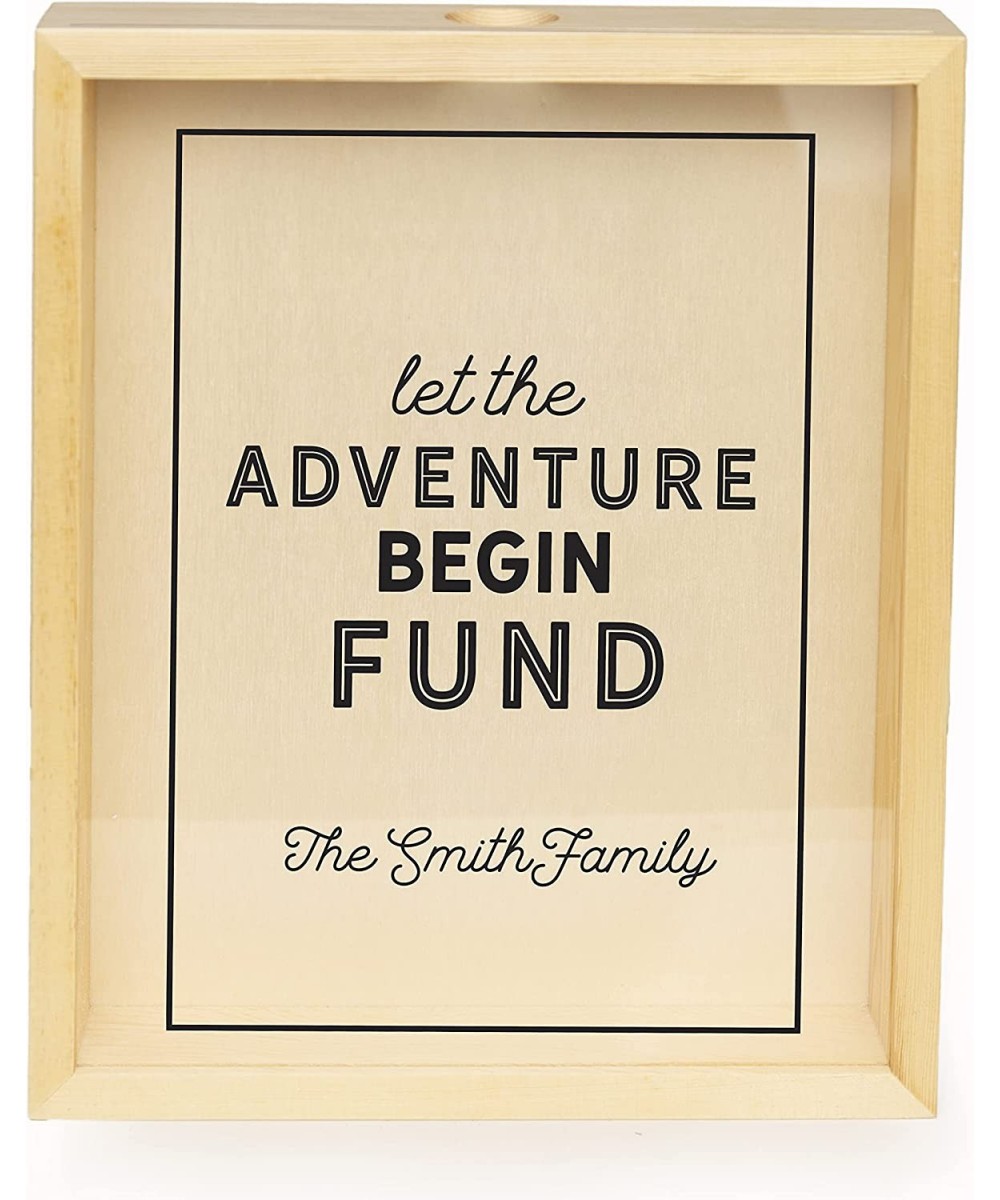 Personalized Shadow Box Bank with Slot Unique Money Bank for Kids and Adults (11.25" x 9.25" Adventure Fund Design) $87.56 Ki...