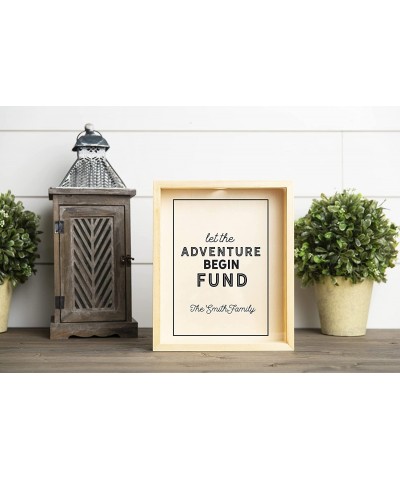 Personalized Shadow Box Bank with Slot Unique Money Bank for Kids and Adults (11.25" x 9.25" Adventure Fund Design) $87.56 Ki...