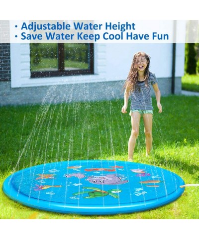 Water Sprinkler for Kids Outside 68" Splash Pad Outdoor Water Toys Pool for Toddlers Large Splash Play Mat Water Toys Gifts f...