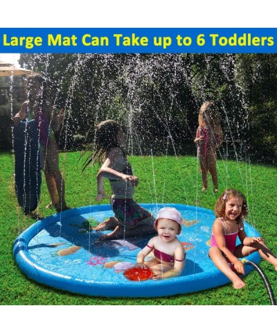 Water Sprinkler for Kids Outside 68" Splash Pad Outdoor Water Toys Pool for Toddlers Large Splash Play Mat Water Toys Gifts f...