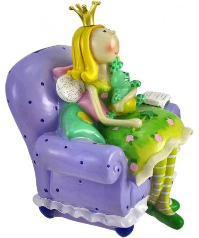 Bedtime Story Fairy Princess Coin Bank Purple Chair Green Dress $29.42 Kids' Money Banks