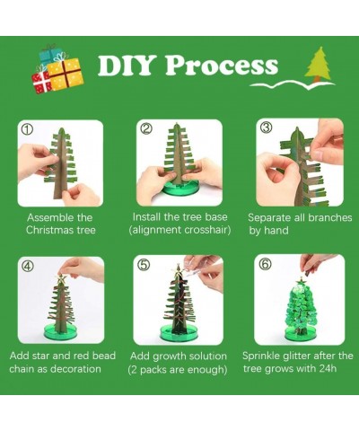 1PCS Magic Growing Christmas Tree DIY Mother's Day Decorations Crystal Paper Tree - Presents Novelty Kit for Mother Funny and...