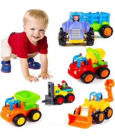 Push and Go Friction Powered Car Toys Set Tractor Bulldozer Mixer Truck and Dumper for Baby Toddlers $28.48 Early Development...