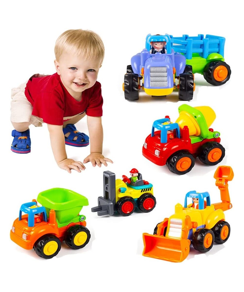 Push and Go Friction Powered Car Toys Set Tractor Bulldozer Mixer Truck and Dumper for Baby Toddlers $28.48 Early Development...