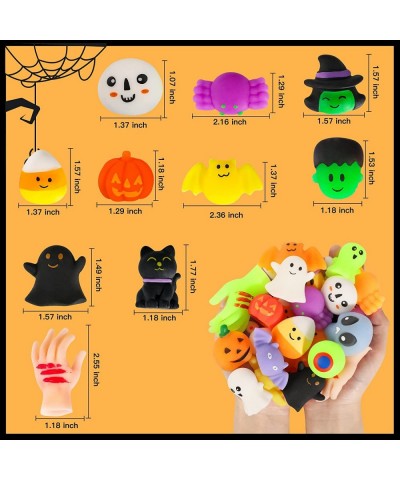 24pcs Halloween Squishies Toys for Kids Halloween Party Favors Halloween Goodie Bag Fillers Prizes Halloween Decorations Stre...