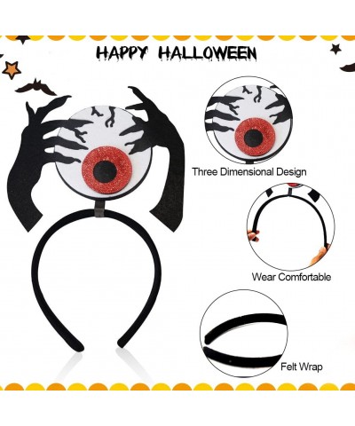 Halloween Headbands 4 Pack Halloween Pumpkin Eyeballs Spider Bat Headband Headwear Headbands for Women Girls Halloween Party ...