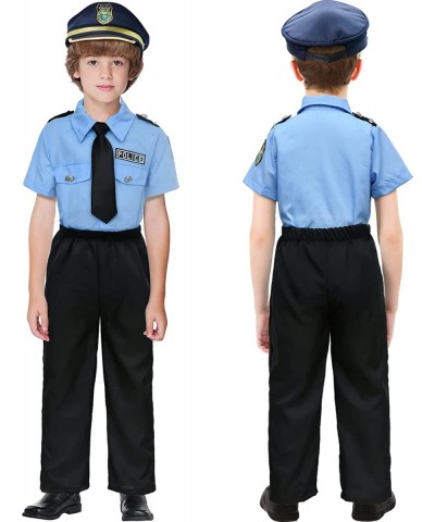 Police Officer Costume for Kids Halloween Dress Up Set Boy Girl Role Play Cop Shirt Pants with Accessories Toy $46.20 Kids' C...