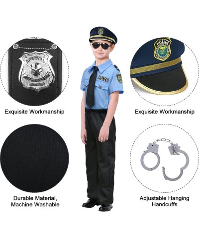 Police Officer Costume for Kids Halloween Dress Up Set Boy Girl Role Play Cop Shirt Pants with Accessories Toy $46.20 Kids' C...