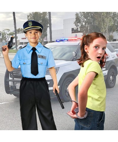 Police Officer Costume for Kids Halloween Dress Up Set Boy Girl Role Play Cop Shirt Pants with Accessories Toy $46.20 Kids' C...