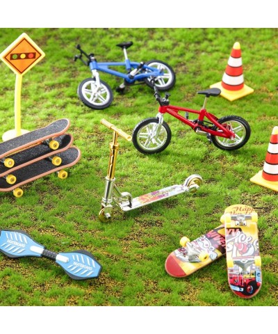 34 Pieces Mini Finger Toys Set Finger Skateboards Finger Bikes Scooter Tiny Swing Board Fingertip Movement Party Favors Repla...