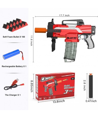 Automatic Toys Guns for Boys 6 7 8 9 10 Years Old Electric Machine Toy Gun for Kids with 3 Motorized Modes DIY Toy Foam Blast...