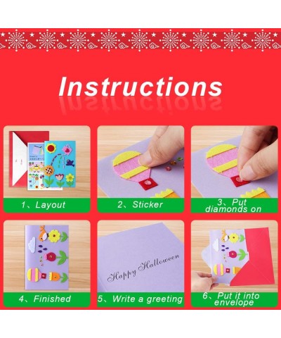 Kids Greeting Card Making Kit 9Pcs Card Making Kits for Kids Thank You Card Kit DIY Handmade Card Making Supplies Art Crafts ...