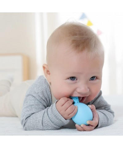 Baby Teething Toy Toothbrush Teether Rattle Easter Egg Bunny Rabbit Toy Teething Pain Relief for Babies Infants Boys Girls (C...