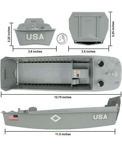 BMC WW2 Higgins Boat LCVP Landing Craft - 1:32 Vehicle for Plastic Army Men $25.23 Kids' Play Boats