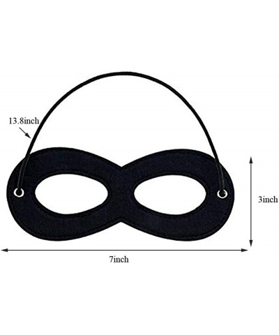 2pcs Black Superhero Felt Eye Masks Halloween Dress Up Masks Cosplay Half Masks with Elastic Rope $15.38 Kids' Dress-Up Acces...