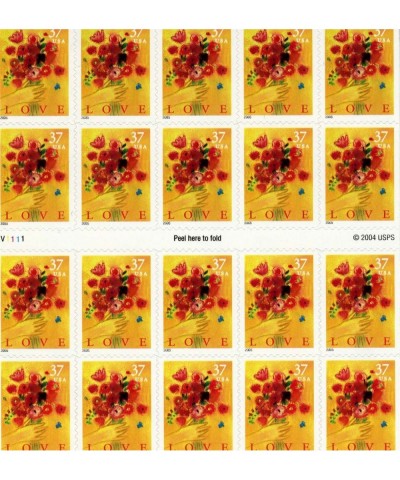 Love Bouquet 20 x 37 Cent US Postage Stamps Scot 3898 $33.67 Collectibles Display & Storage