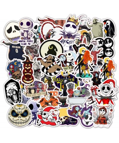 Halloween Sticker Decals 50 Pack Nightmare Before Christmas Tim Burton's Gifts Stickers $15.29 Kids' Stickers