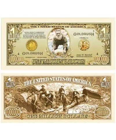 1849 Gold Rush - Million Dollar Bill with Bill Protector $14.80 Gags & Practical Joke Toys