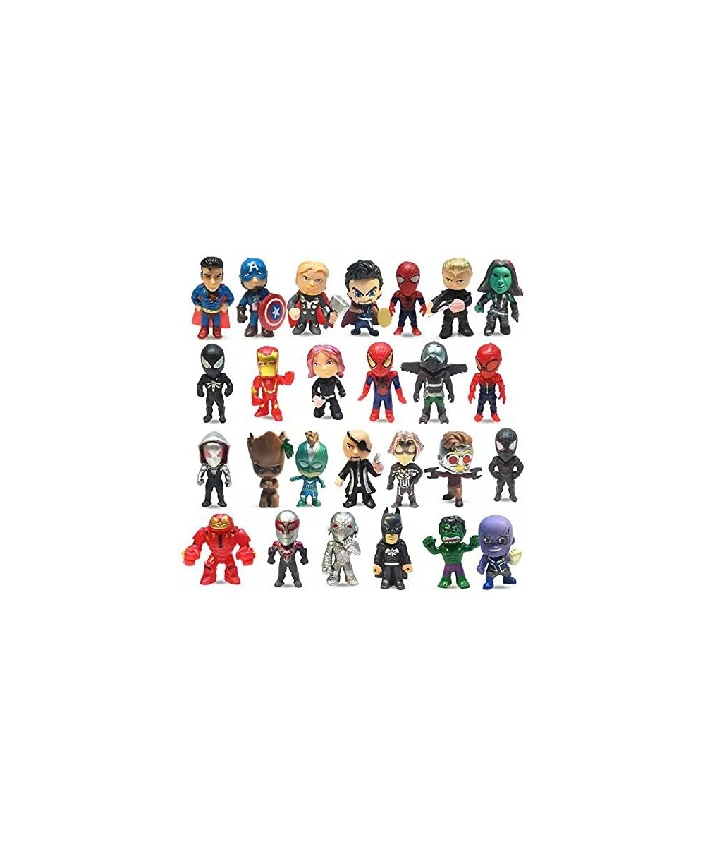 26 Pieces Superhero Mini Action Figures Sets for Boys Titan Hero Series Small Super Hero Statues Birthday Party Gifts Cupcake...