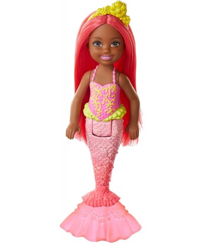 Dreamtopia Chelsea Mermaid Doll 6.5-inch with Coral-Colored Hair and Tail $16.18 Dolls