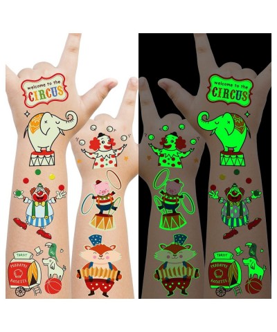 Luminous Circus Temporary Tattoos for Kids Circus Carnival Theme Party Decorations Favors Gifts for Girls and Boys Carnival G...