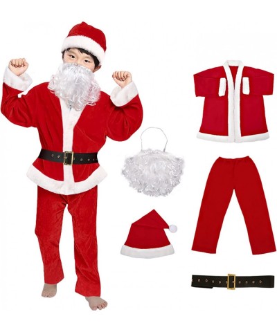 Kids Santa Claus Costume Children Santa Suit Christmas Santa Costume for Boys Party Cosplay $23.27 Kids' Costumes