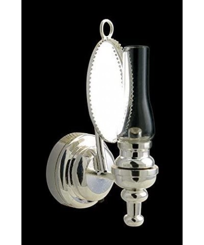 Silver Clear Wall Sconce Oil LAMP LED Super Bright with ON/Off Switch for Adult Dollhouse Collectors Miniature 1:12 Scale $43...