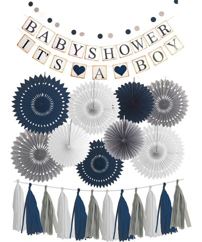 Baby Shower for Boy It's a Boy Christmas Gifts Baby Shower Decorations Grey Elephant Baby Shower Blue Baby Shower Decorations...