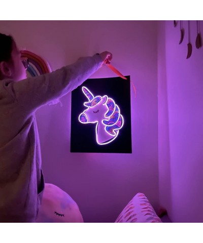 Unicorns Gifts for Girls - Create Your Own Neon Light Up Art for Wall Arts and Crafts for Kids & Girls Ages 8-12 Birthday Toy...