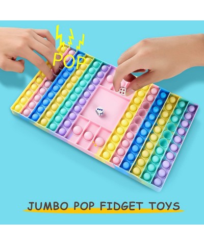 Big Size Pop Game Fidget Toy Silicone Bubble Rainbow Chess Board Push Popping Sound Popper Sensory Toys for Parent Child Inte...