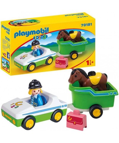 1.2.3 Car with Horse Trailer $32.98 Play Figure Playsets