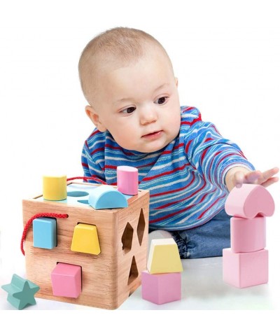 Shape Sorter Toddler Toy Classic Wooden Toy for Baby Boys & Girls Learning Educational Color Sorting Cube Toys for Kids $45.5...