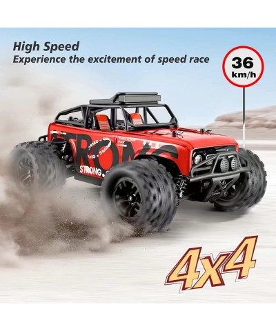 RC Cars 4WD Remote Control Car 1:18 Scale RC Truck 36KPH Fast Racing Car 2.4Ghz Off Road RC Vehicle Crawler with 2 Batteries-...