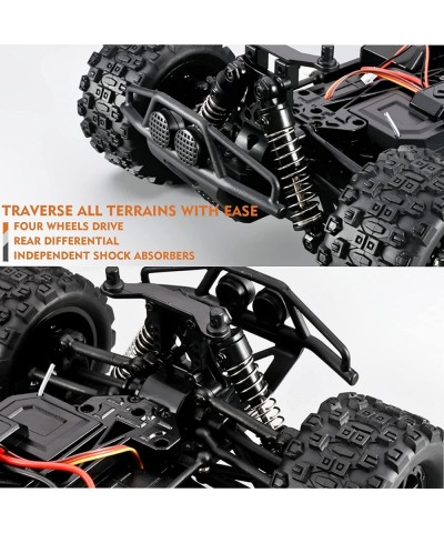 RC Cars 4WD Remote Control Car 1:18 Scale RC Truck 36KPH Fast Racing Car 2.4Ghz Off Road RC Vehicle Crawler with 2 Batteries-...