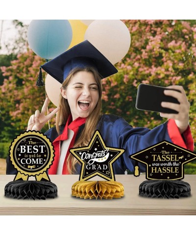 Graduation Centerpieces for Tables 2022 Graduation Party Centerpieces for Tables Graduation Table Centerpieces Black and Gold...