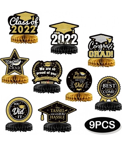 Graduation Centerpieces for Tables 2022 Graduation Party Centerpieces for Tables Graduation Table Centerpieces Black and Gold...