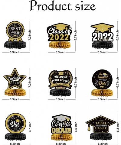 Graduation Centerpieces for Tables 2022 Graduation Party Centerpieces for Tables Graduation Table Centerpieces Black and Gold...