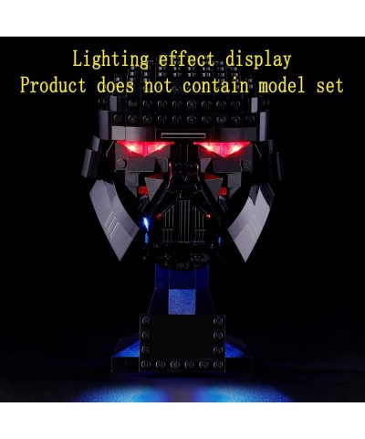 LED Light Kit Compatible with Lego Dark Trooper Helmet - Lighting Set for Star Wars 75343 Building Model (Lego Set Not Includ...