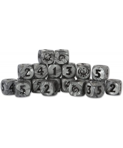 Mistborn Adventures - Mistborn Dice: The Complete Allomancy Set – 20 Silver Colored Polyhedral 6 Sides Includes 20 dice –D6 $...