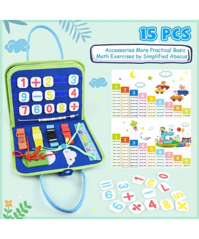 Toddler Busy Board with Arithmetic Toy 20-in-1 Montessori Toys for Toddlers 1-4 Year Old Portable Sensory Toys Able to Make S...