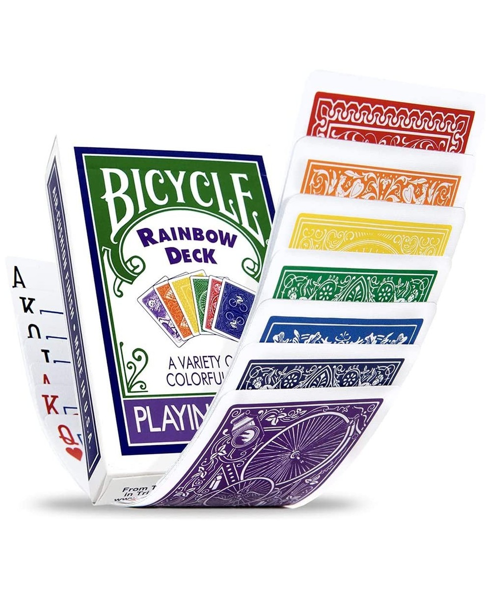 Ultimate Rainbow Bicycle Cards Deck - A Variety of 56 Colorful Backs $25.00 Magic Kits & Accessories