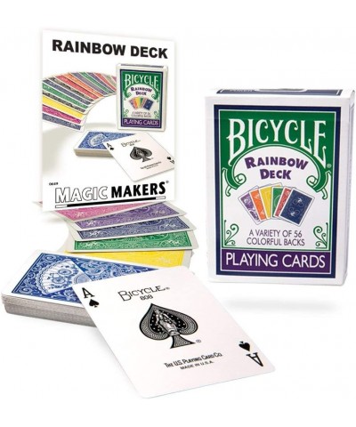 Ultimate Rainbow Bicycle Cards Deck - A Variety of 56 Colorful Backs $25.00 Magic Kits & Accessories