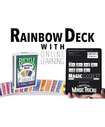 Ultimate Rainbow Bicycle Cards Deck - A Variety of 56 Colorful Backs $25.00 Magic Kits & Accessories