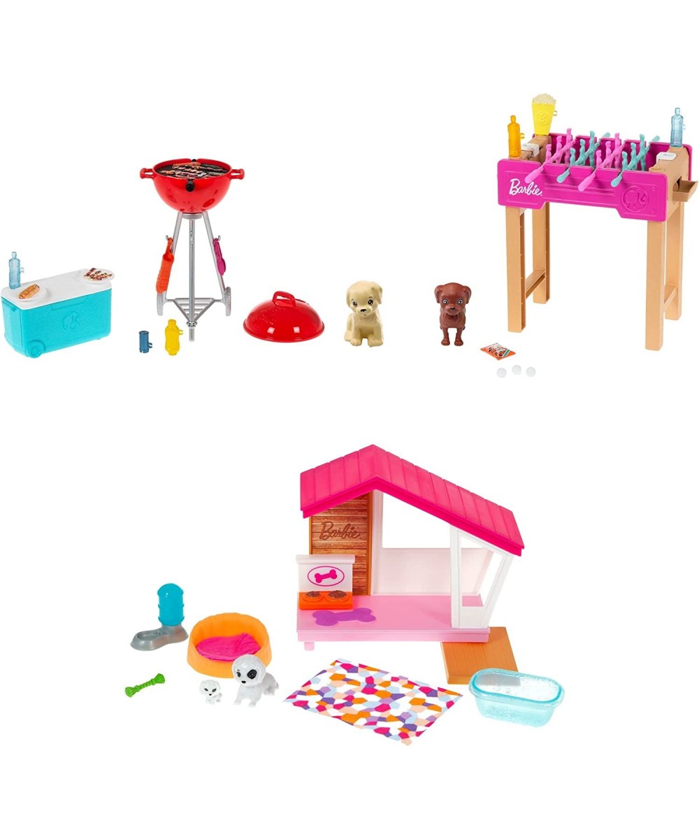 Mini Playset with Themed Accessories and Pet BBQ Theme with Scented Grill Gift for 3 to 7 Year Olds $41.08 Doll Playsets