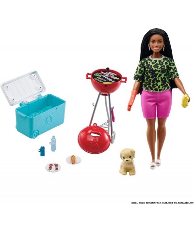 Mini Playset with Themed Accessories and Pet BBQ Theme with Scented Grill Gift for 3 to 7 Year Olds $41.08 Doll Playsets