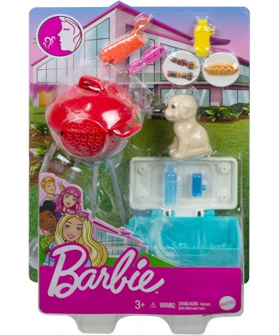 Mini Playset with Themed Accessories and Pet BBQ Theme with Scented Grill Gift for 3 to 7 Year Olds $41.08 Doll Playsets