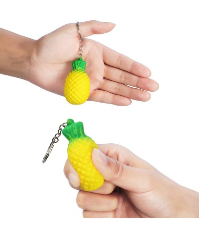 20 Pack Pineapple Keychains Pineapple Stress Relieve Toys Fruit Keychains for Party Favors and School Carnival Prizes School ...